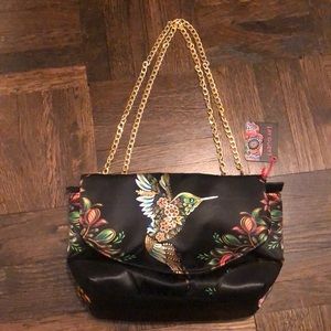 “¡Ay Güey! Purse/Crossbody. NEW. Silk finish. Golden details.